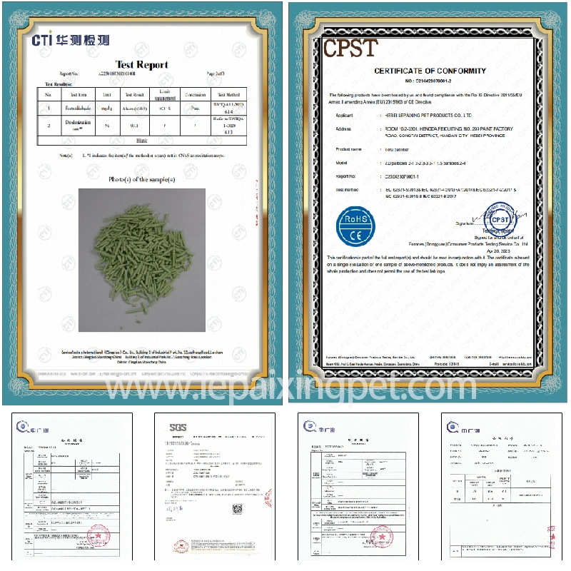 Certificated Broken Tofu Cat Litter OEM ODM Logo