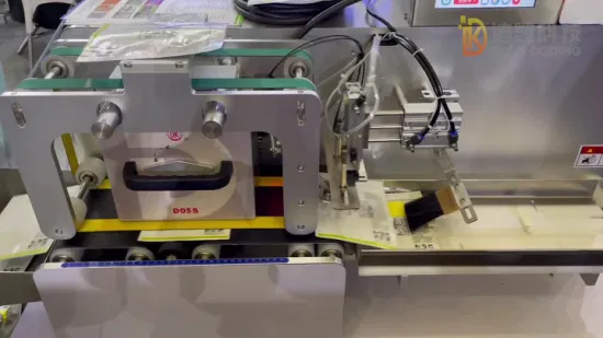 Impaginatrice automatica ad alta velocità con alimentazione sottovuoto con stampante Tto/Tij/laser per soluzioni di codifica e marcatura di sacchetti di imballaggio preconfezionati